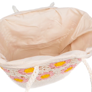 Belbo Bolso de hombro Mujer. Fabricaco en algodón tejido artesanal a mano.