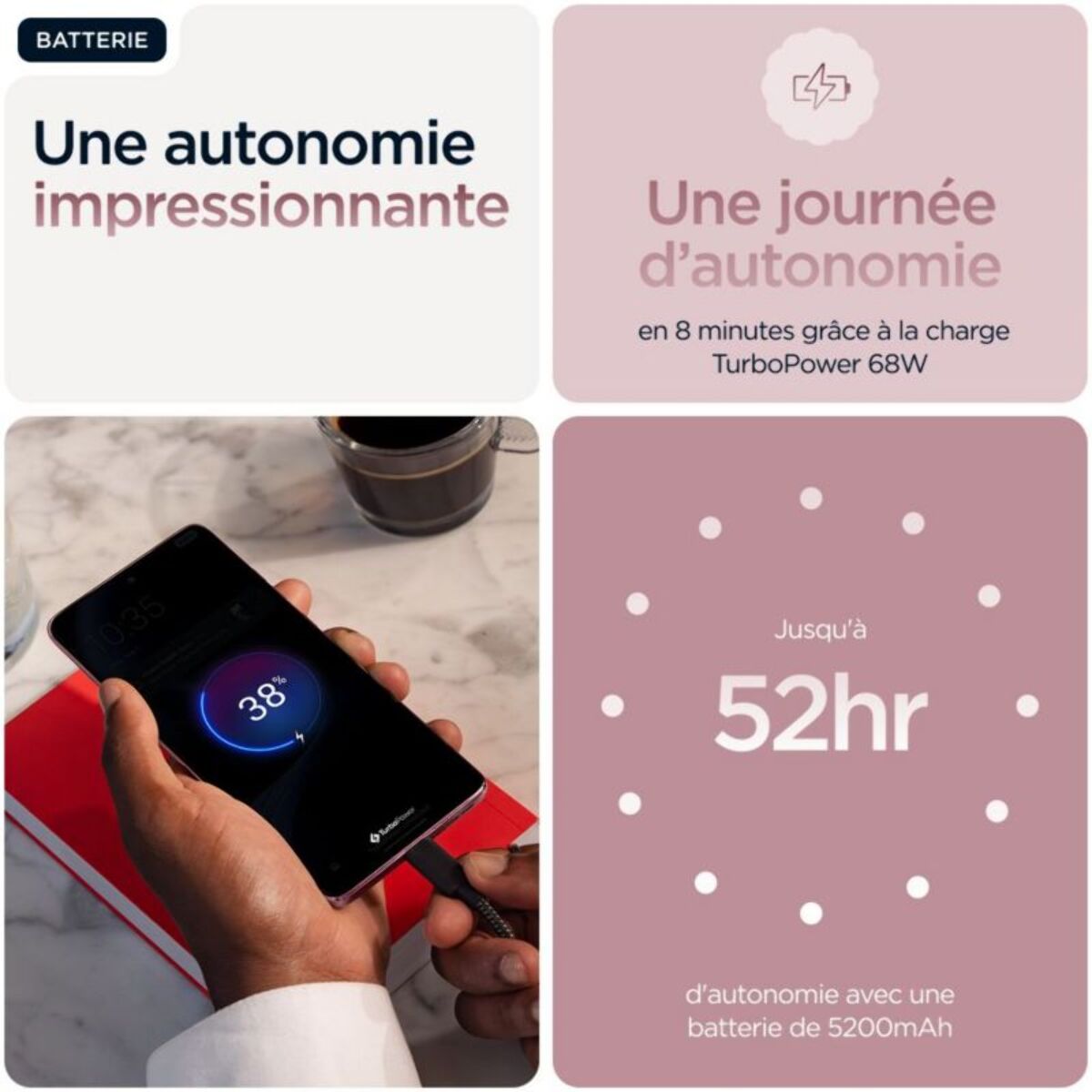 Smartphone MOTOROLA Edge 60 Fusion Zephyr 256Go