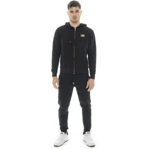 Tuta invernale uomo con cappuccio e zip, pantalone dritto Leone 1947 Gold