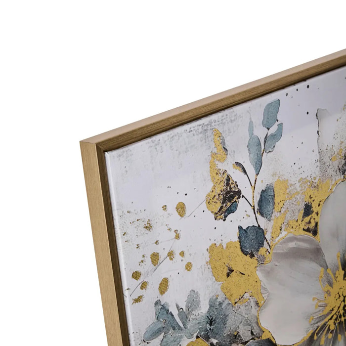 Toile imprimée encadrée Jiho bleu 50x50cm