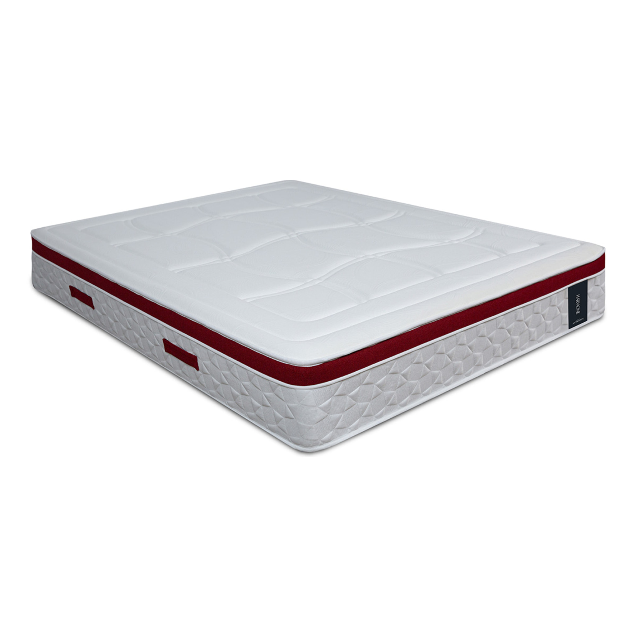 Matelas Hybride HARMONIE Ressorts Ensachés & Mémoire de Forme, 27 cm, Soutien Ferme, 4 Poignées, Garantie 10 ans