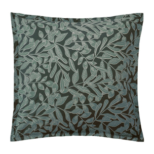 Taie d'oreiller imprimée en coton, GAÏA, Vert