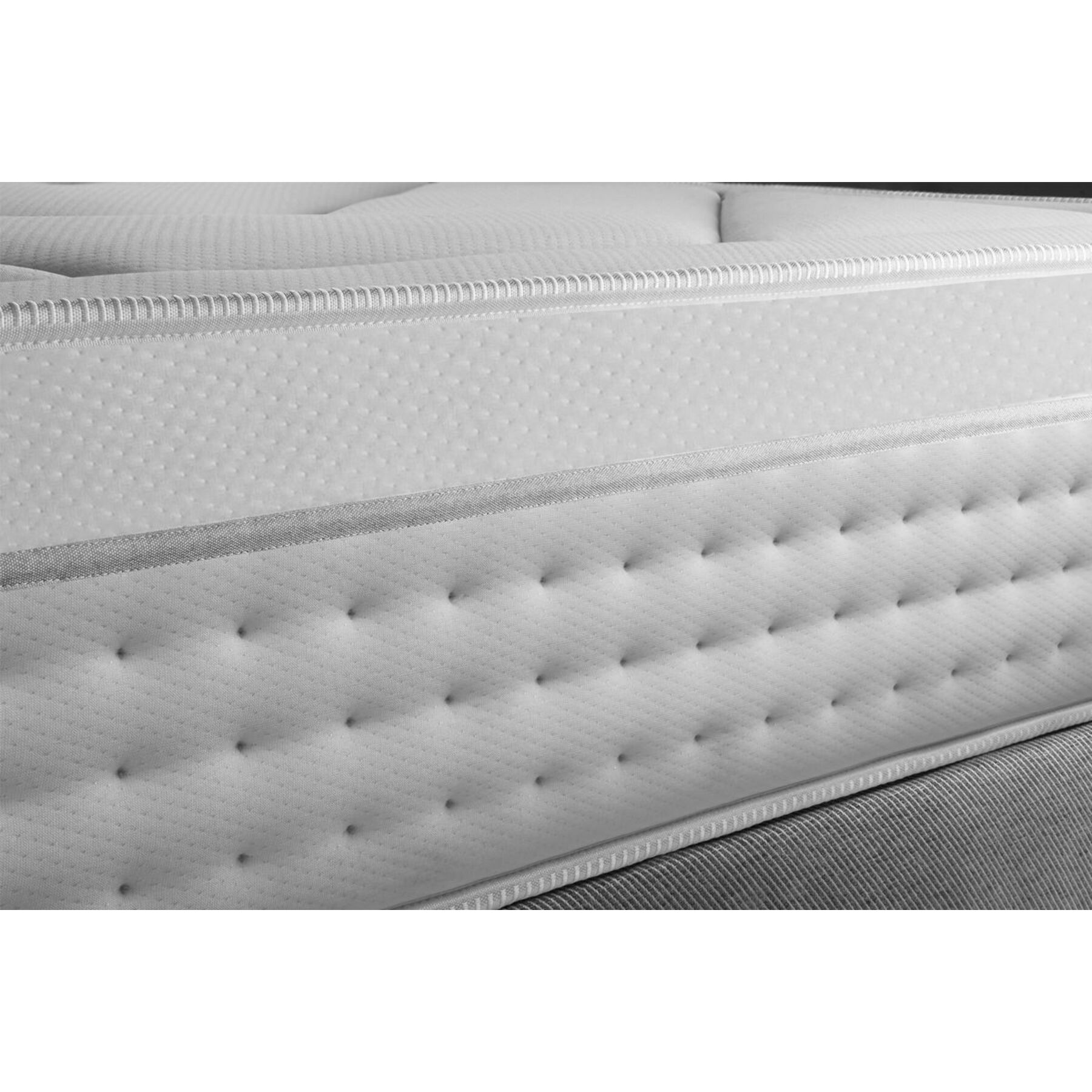 Matelas Vingt-Huit - 28cm - Ressorts ensachés et mémoire de forme - Tensions allégées - Soutien Ferme