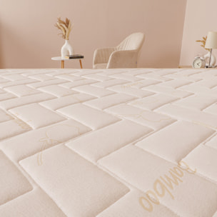 Materasso Memory 4 strati mod. BAMBOO PULSE Piazza e mezza mis. 120x190 alto 25cm rivestimento sfoderabile - Sleepy Italy