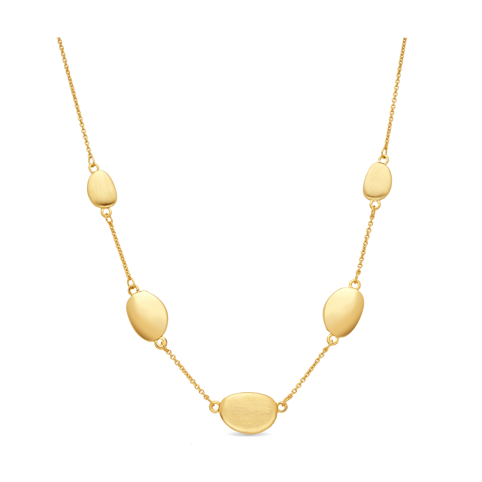 Collar acabado en oro amarillo de 18k