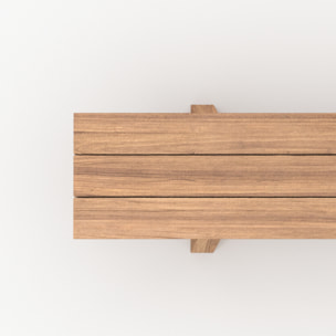 Banc de jardin en bois de teck 4 personnes - Soraya