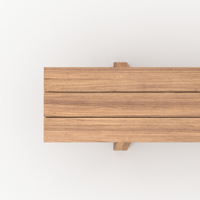 Banc de jardin en bois de teck 4 personnes - Soraya