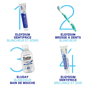 Elgydium - Lot Dentifrice Duo Blancheur 2 x 75 ml