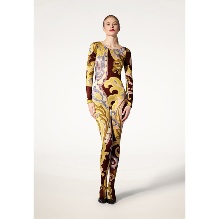 Tuta aderente Paisley Baroque Catsuit