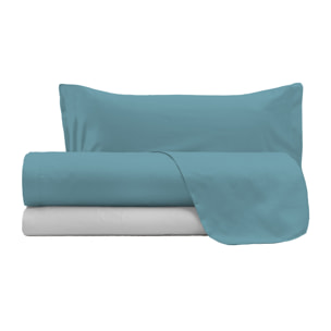COMPLETO LETTO NATURAL COLOR, 100% COTONE - SINGOLO
