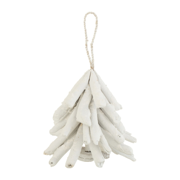 J-Line suspension Sapin - bois - blanc - 3 pcs