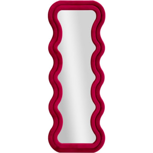 SPECCHIO DA MURO EMILY VELLUTO FUXIA CM 60X6X160 (MISURA SPECCHIO CM 42X144)