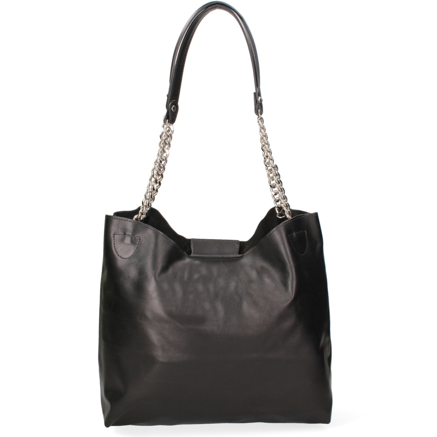 Borsa a spalla da donna Made in Italy - Modello Solara Chic - Vera pelle - 34.0 x 31.0 x 15.0 cm