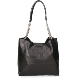 Borsa a spalla da donna Made in Italy - Modello Solara Chic - Vera pelle - 34.0 x 31.0 x 15.0 cm