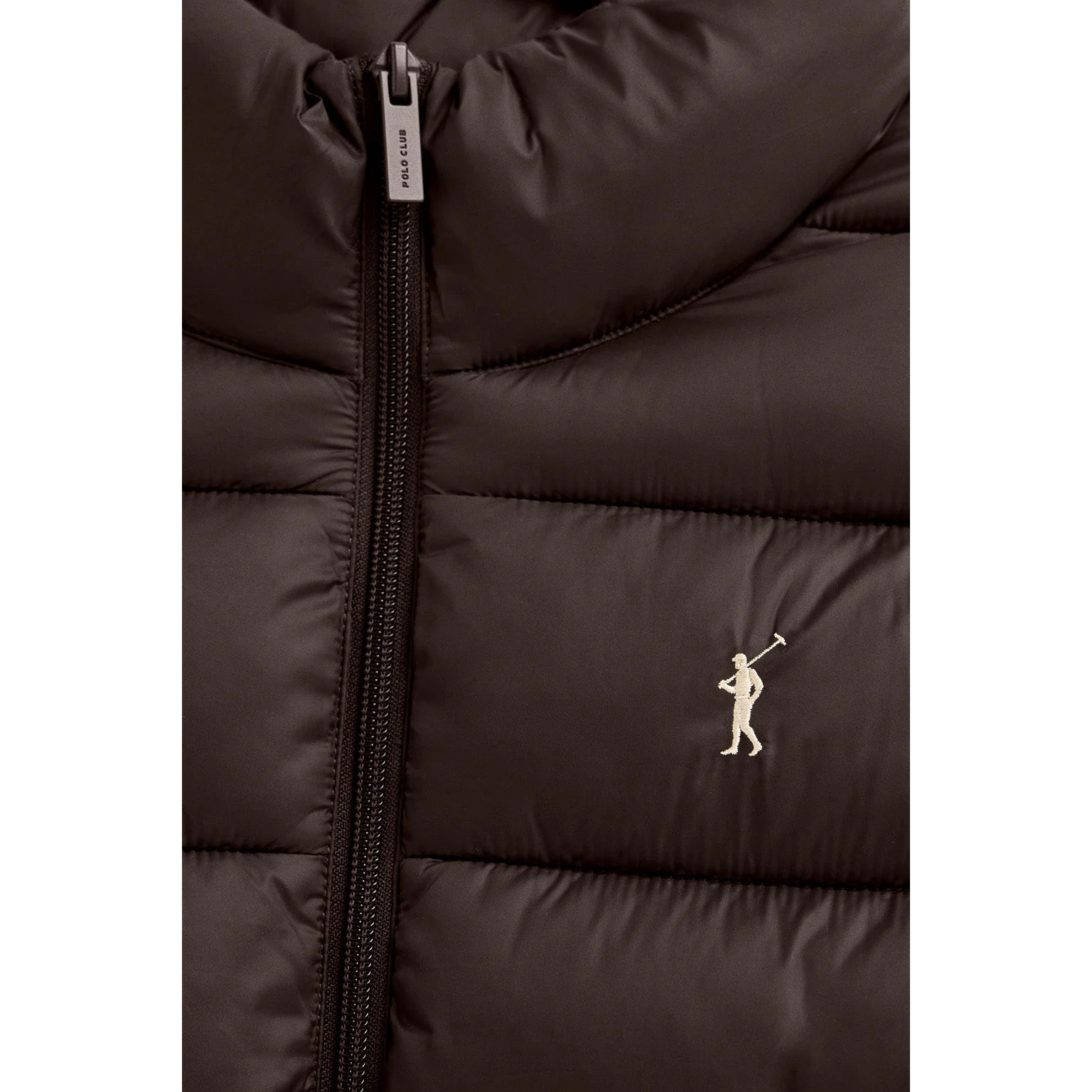 Chaqueta Salma Embroidery color chocolate con logo Rigby Go