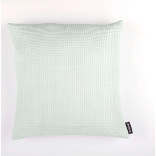 Housse de coussin Waffle menthe 50x50 cm