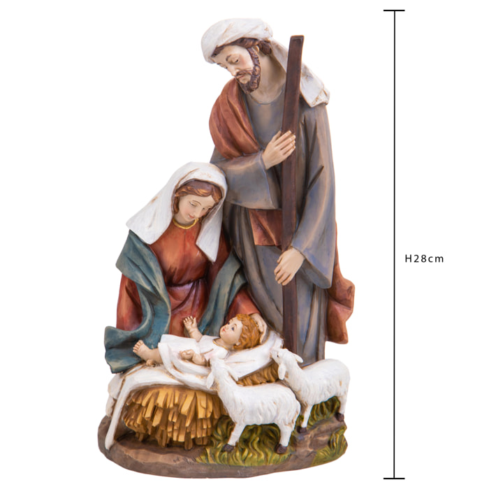 NativitÃ . Altezza 28 Cm - Pezzi 1 - 18X28X8cm - Colore: Verde - Bianchi Dino - Articoli Natalizi