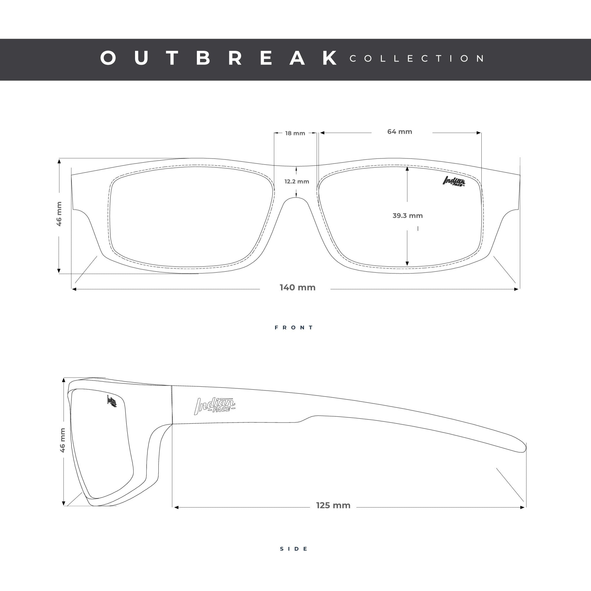 Gafas de Sol Polarizadas The Indian Face Outbreak Marron para hombre y mujer