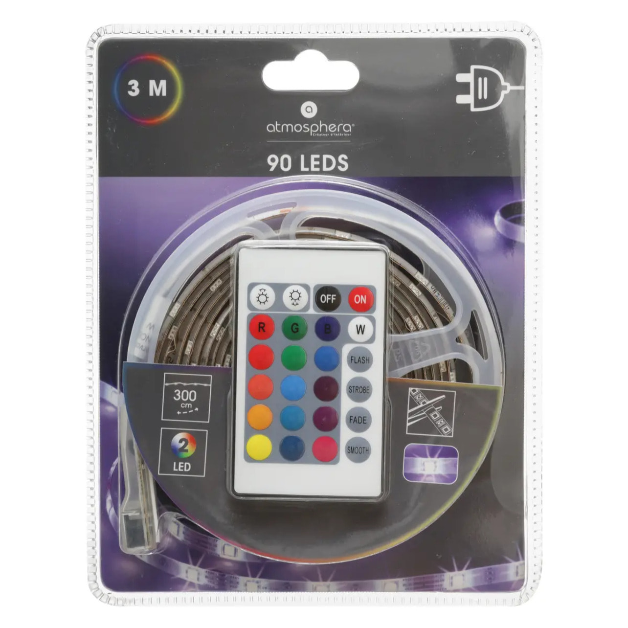 Ruban LED multicolore L300cm
