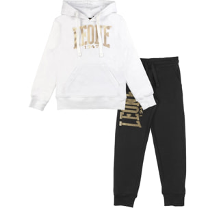 Chándal infantil Leone Super Gold de algodón no perchado con capucha