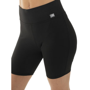 Legging corto de mujer Leone Basic de canalé elástico