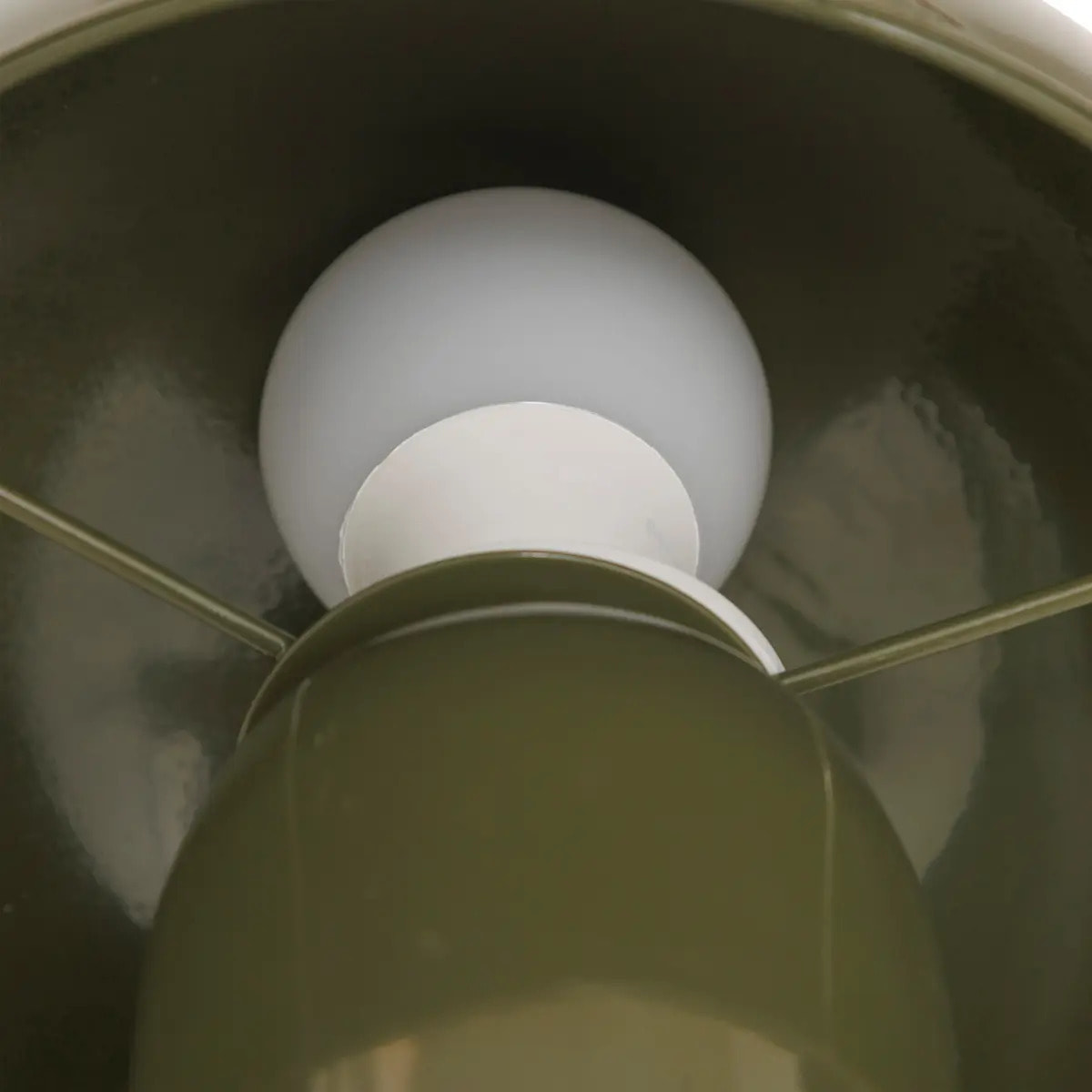 Lampe champignon secteur Lito vert foncé H24,5cm