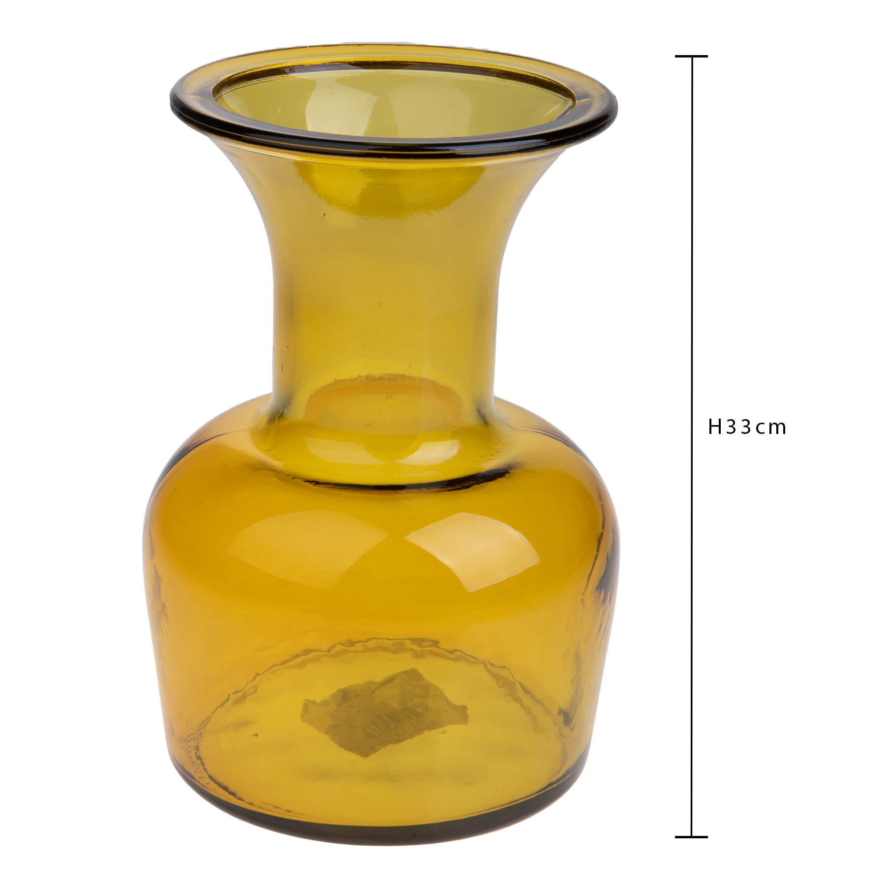 Vaso Aperto 20 Cm - Pezzi 2 - 19X33X19cm - Colore: Giallo - Bianchi Dino - Decori Casa E Complementi