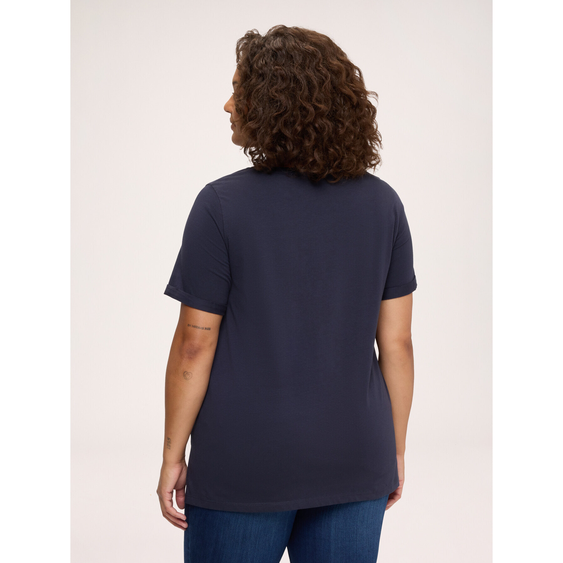 Fiorella Rubino - Camiseta de algodón con frase irónica - Azul