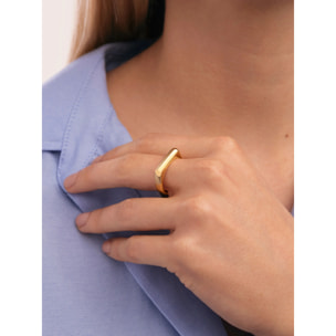 Anillo Mariana Acero Baño Oro