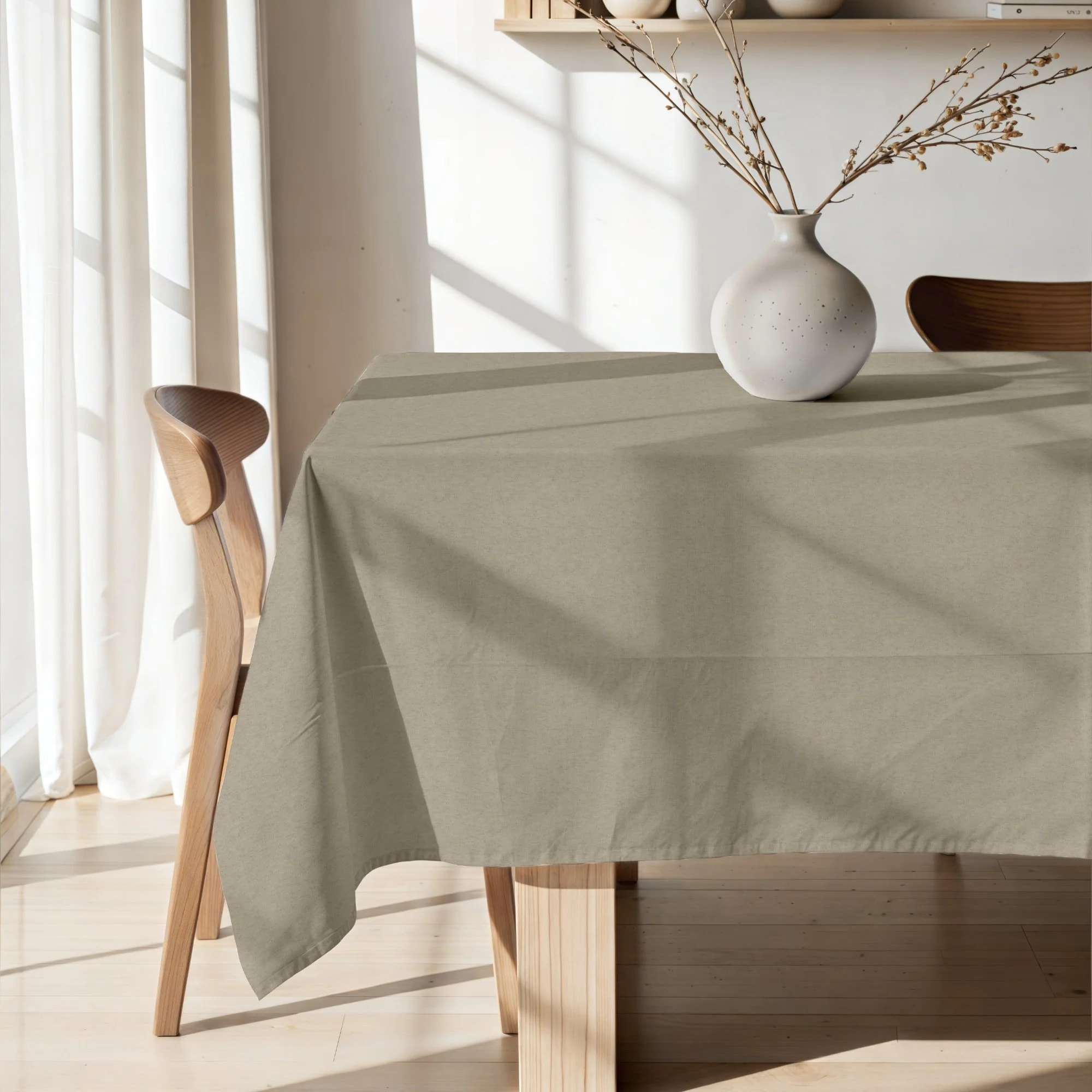 Nappe en résine anti-taches Uni Naturel 157