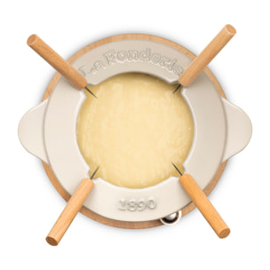 Fondue de Hierro Fundido, MONT JOLY, Beige, 4 personnes