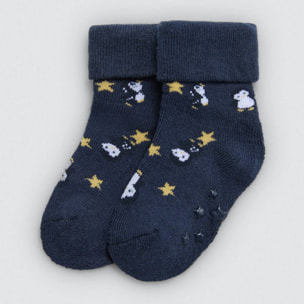 Confezione da 4 calzini termici antiscivolo per neonato Penguin Toy