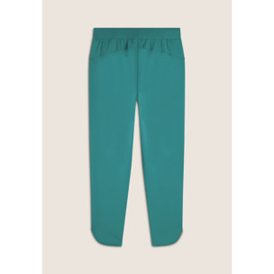 Pantaloni slim fit in jersey con dettagli floreali
