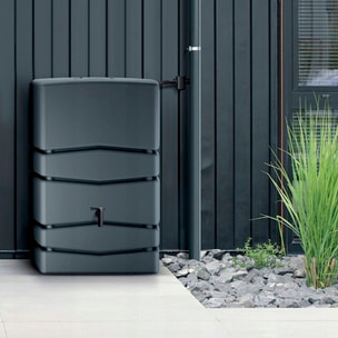 Barril de captación de agua aqua tower 350l., dimensiones (mm) 775x383x1350, color antracita