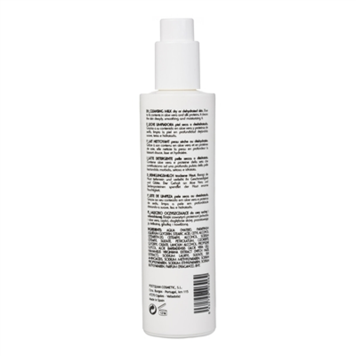 Lait nettoyant peau seche 250 ml.