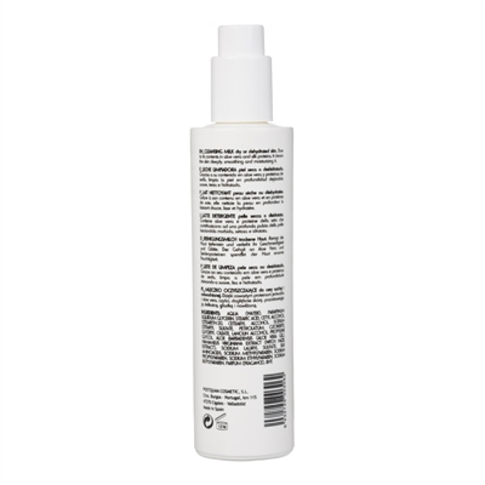 Lait nettoyant peau seche 250 ml.