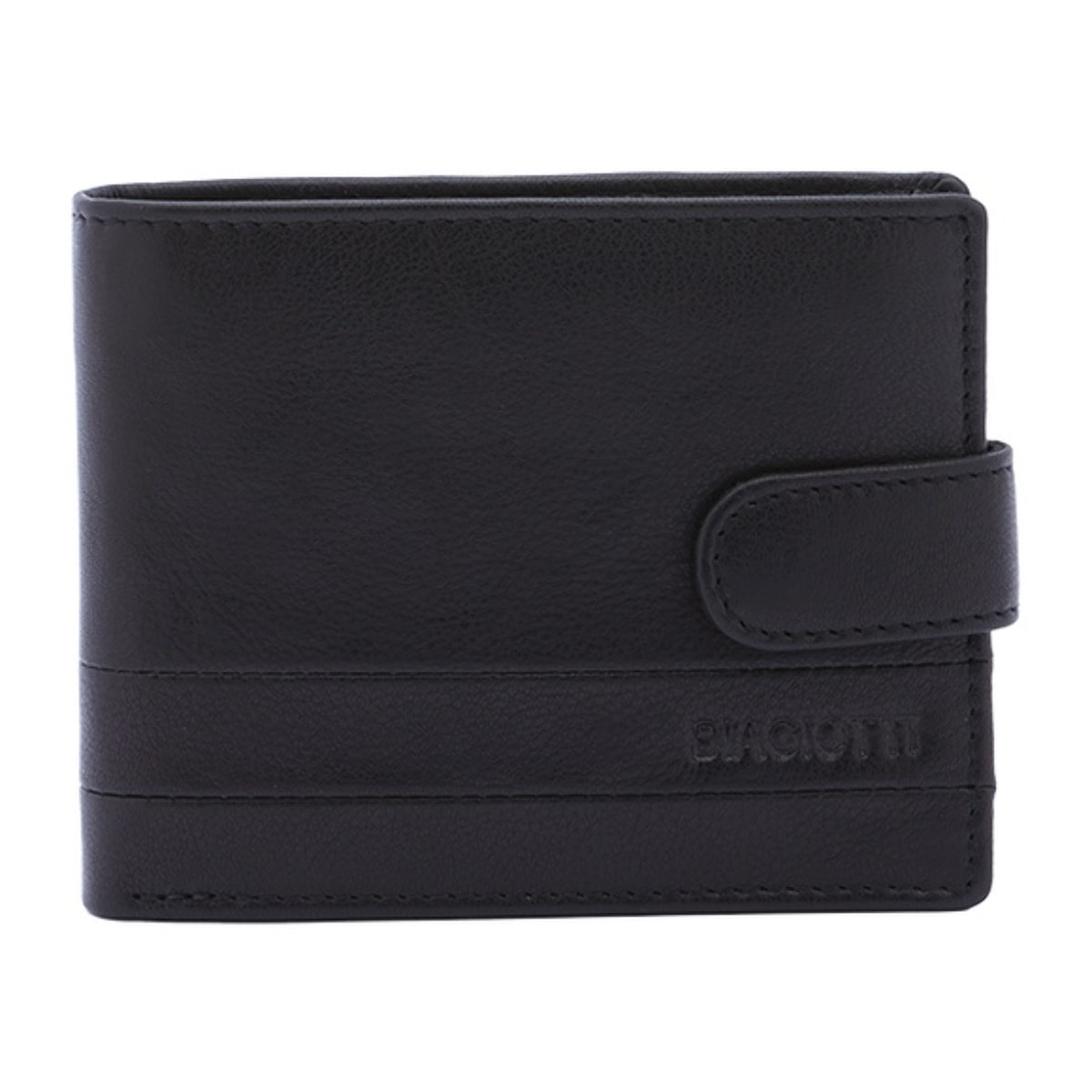 Portafoglio uomo in vera pelle - Modello False - Casual - 9.5 x 12.0 x 2.5 cm
