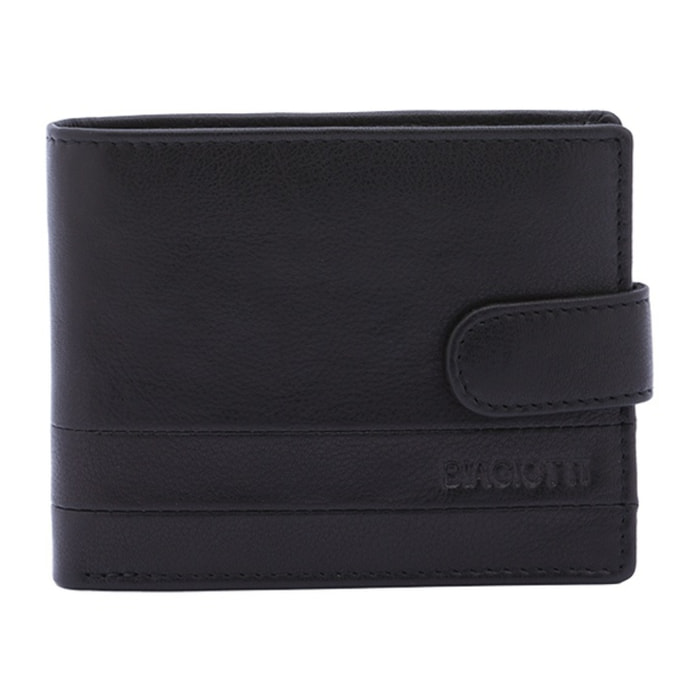 Portafoglio uomo in vera pelle - Modello False - Casual - 9.5 x 12.0 x 2.5 cm