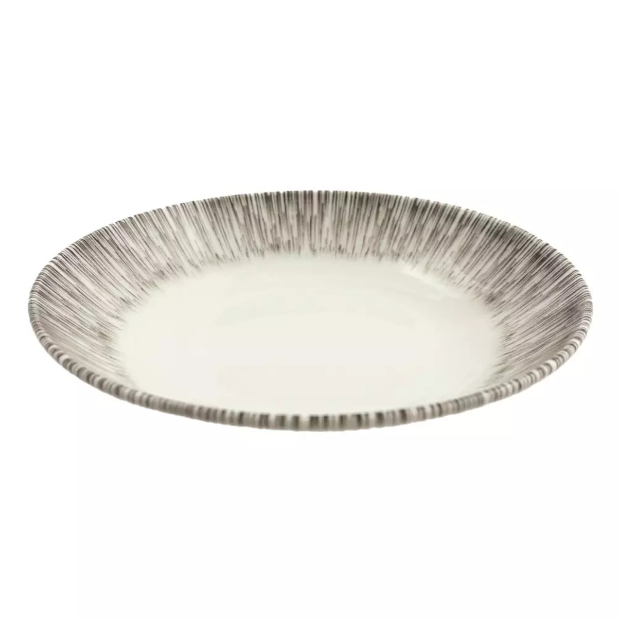 Lot de 6 ASSIETTE CREUSE KAKI 19CM