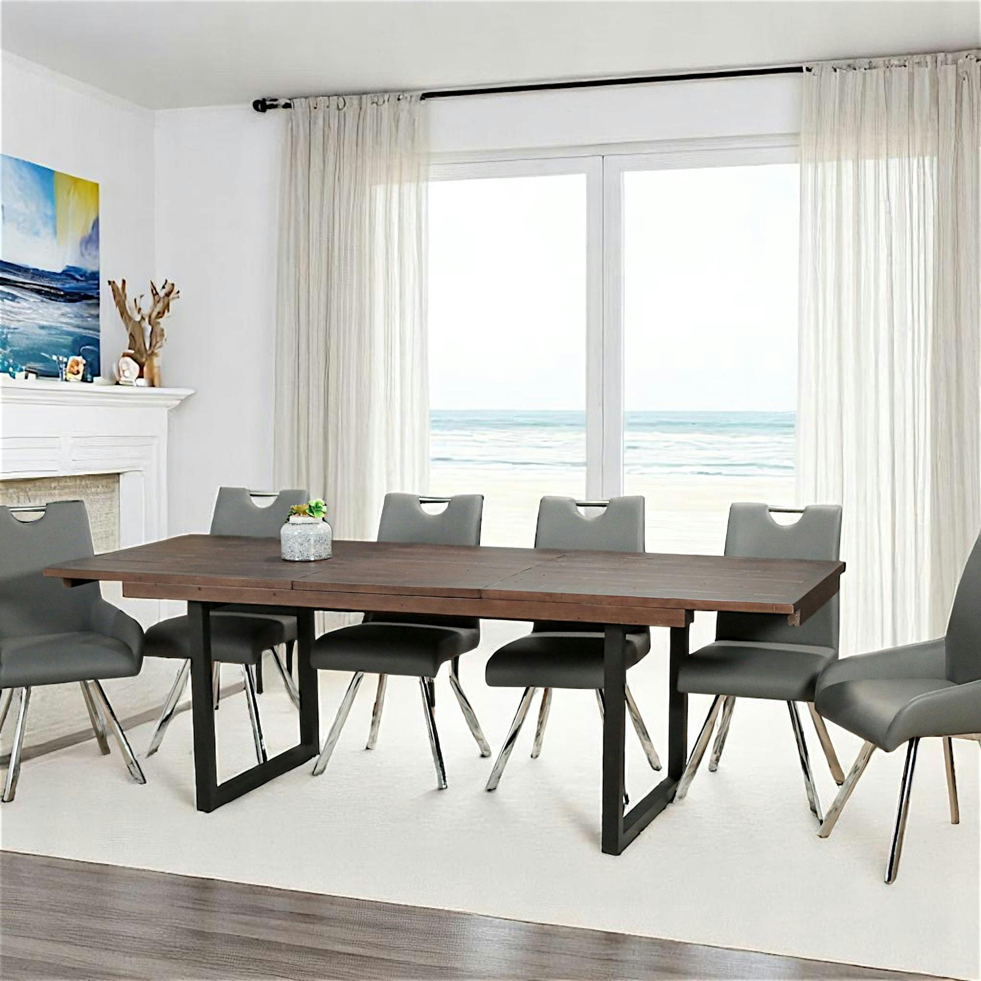 Table de repas extensible bois recyclé 180-240 cm SAMOA