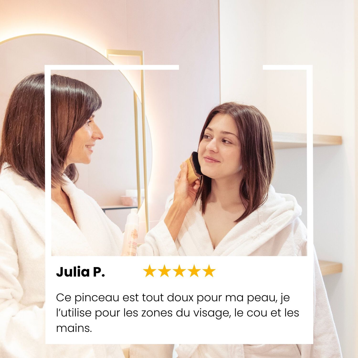 Pinceau Applicateur - En fibre naturelle de bamboo