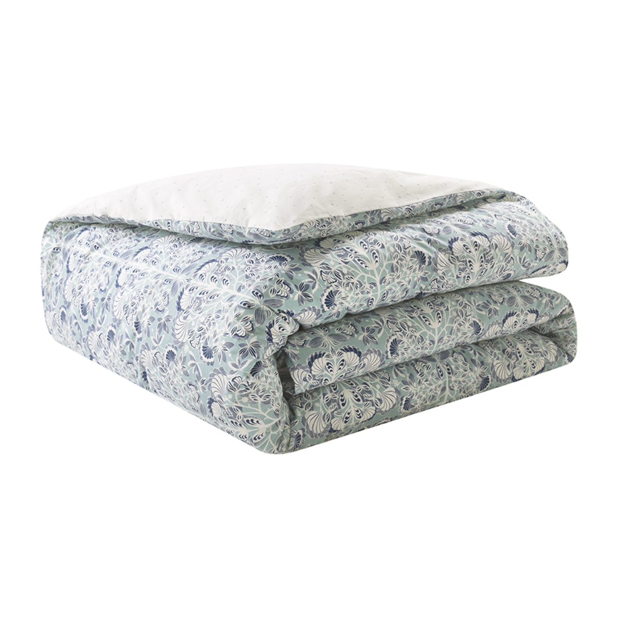 Housse de couette imprimée en percale de coton, IMPÉRIAL, Bleu