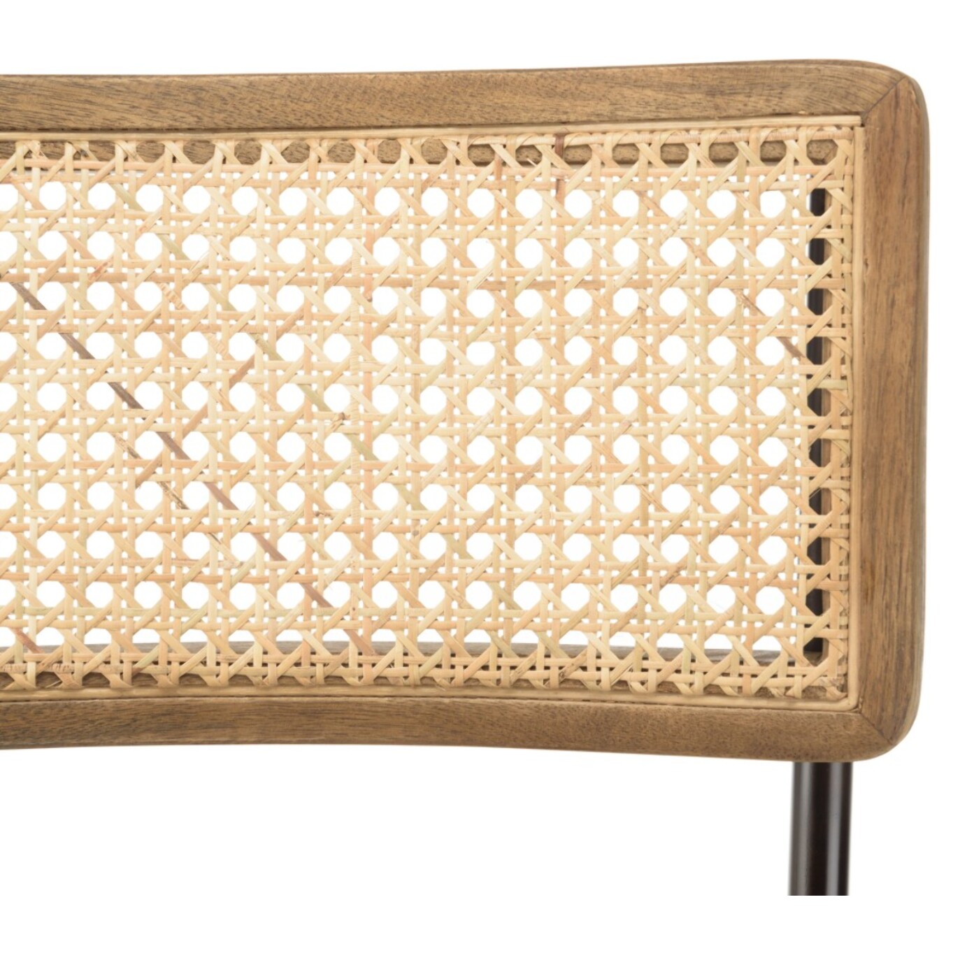 MARCEL - Lot de 2 tabourets de bar assise matelassée cuir dossier droit
