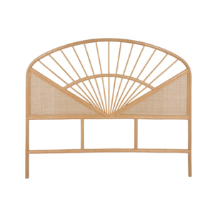 Tête de lit bohème rotin naturel et cannage TOMIA