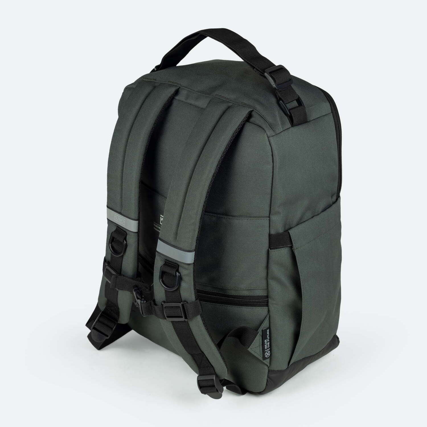 Mochila caqui de poliéster reciclado MUNICH GATE X-39 UNDERSEAT BACKPACK