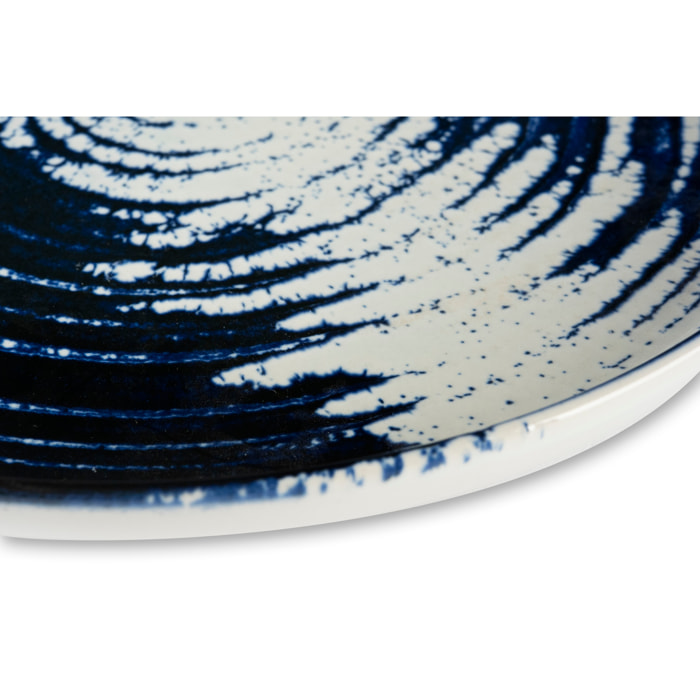 Set 6 piatti piani Excelsa – Ermes, Ceramica Blu