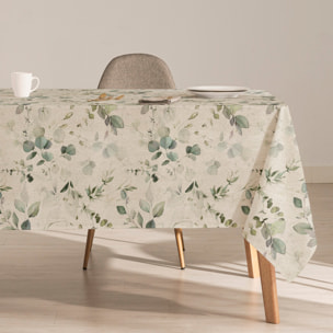 Mantel estampado antimanchas SURIA VERDE