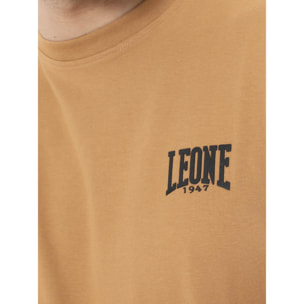 T-shirt da uomo in cotone elasticizzato a manica corta con logo piccolo "Basic"