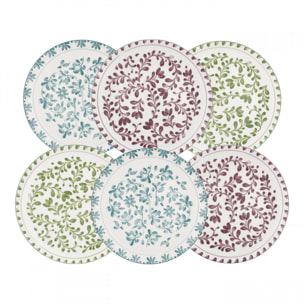 Lot de 6 grandes assiettes, TRATTORIA