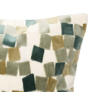 Coussin Mosai carré 53x53cm vert